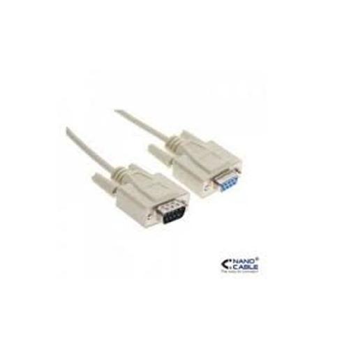 CABLE SERIE NULL MODEM DB9M DB9H 1 8 M NANOCABLE 10140502